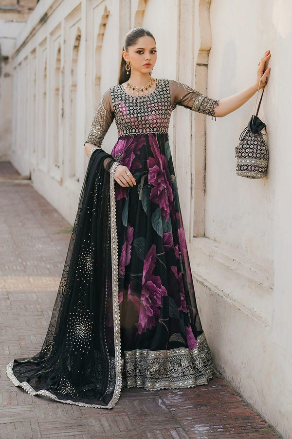 Iznik Chiffon Frock-Bridal Suits-Replica Zone