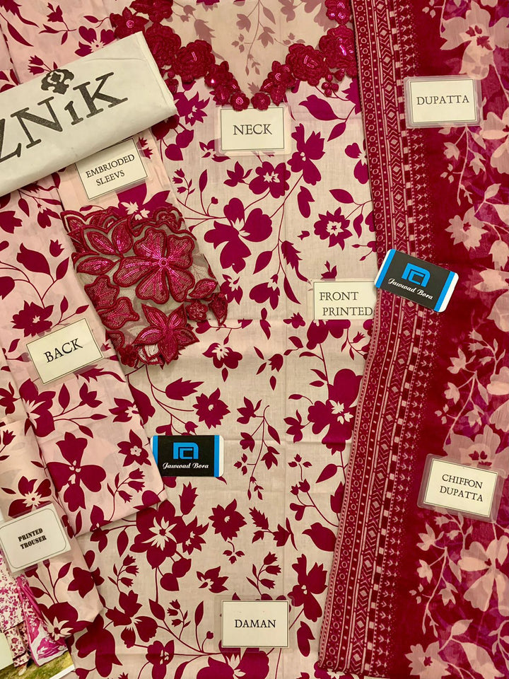 Iznik Lawn Suit-Lawn Suits-Replica Zone