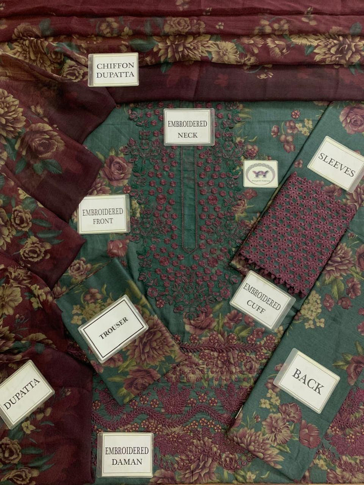 Iznik Lawn Suit-Lawn Suits-Replica Zone