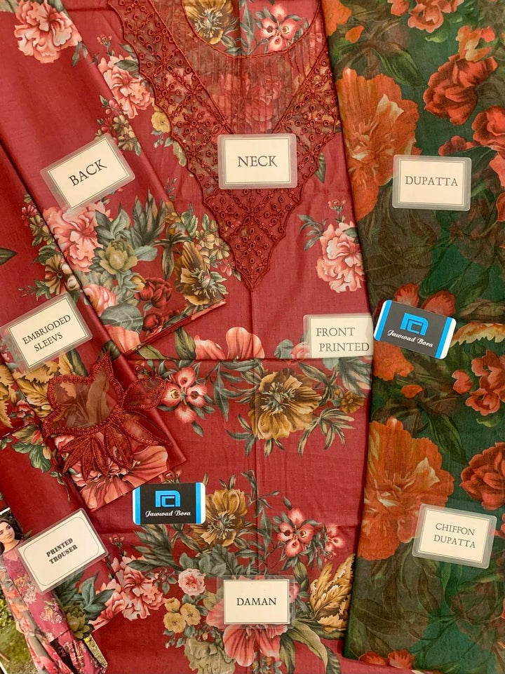 Iznik Lawn Suit-Lawn Suits-Replica Zone