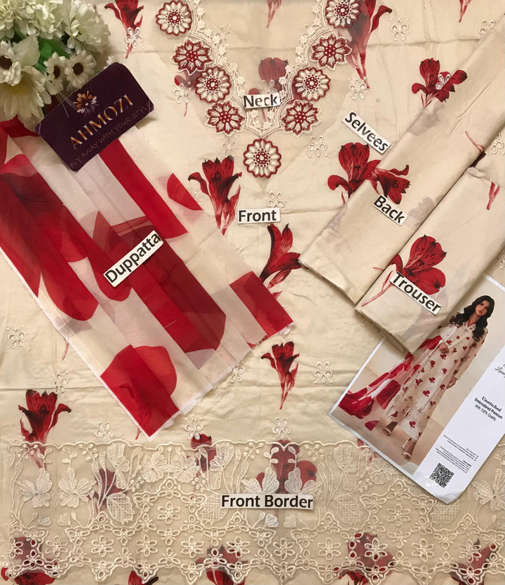 Iznik Lawn Suit-Lawn Suits-Replica Zone