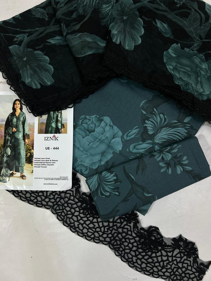 Iznik Lawn Suit-Lawn Suits-Replica Zone