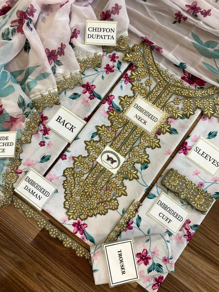 Iznik Lawn Suit-Lawn Suits-Replica Zone