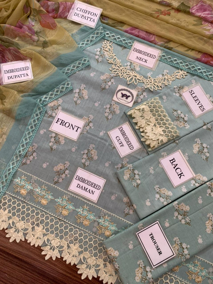 Iznik Lawn Suit-Lawn Suits-Replica Zone