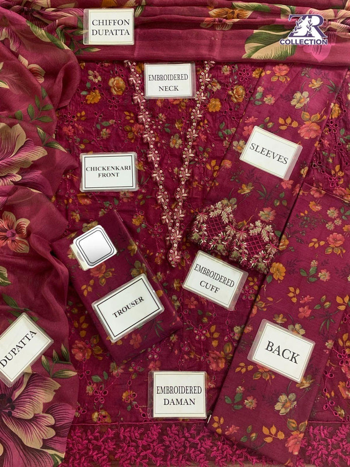 Iznik Lawn Suit-Lawn Suits-Replica Zone