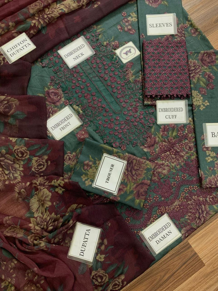 Iznik Lawn Suit-Lawn Suits-Replica Zone