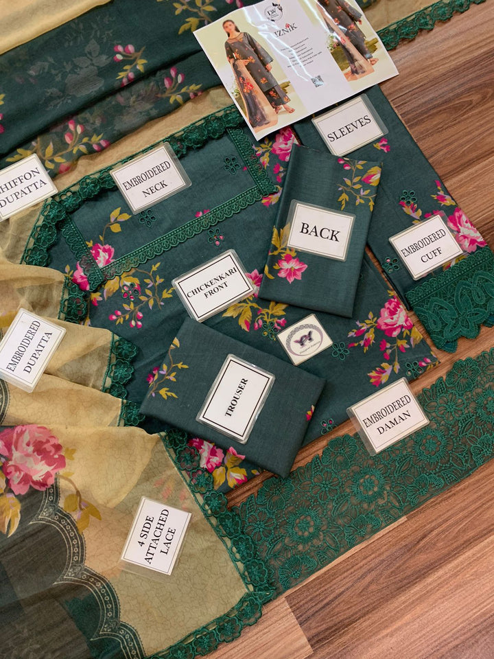 Iznik Lawn Suit-Lawn Suits-Replica Zone