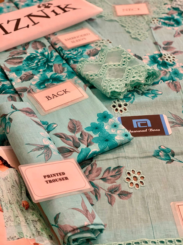 Iznik Lawn Suit-Lawn Suits-Replica Zone