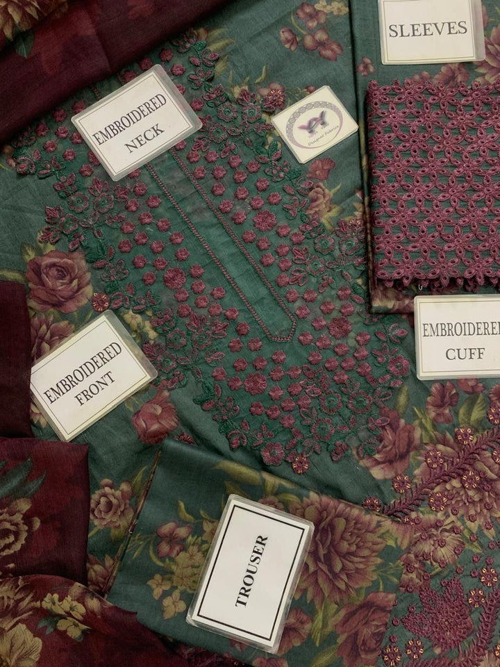 Iznik Lawn Suit-Lawn Suits-Replica Zone