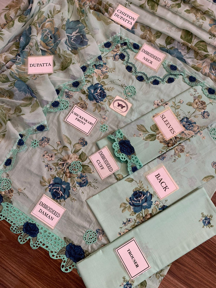 Iznik Lawn Suit-Lawn Suits-Replica Zone