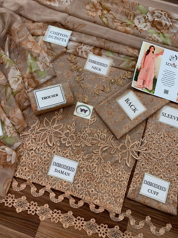 Iznik Lawn Suit-Lawn Suits-Replica Zone