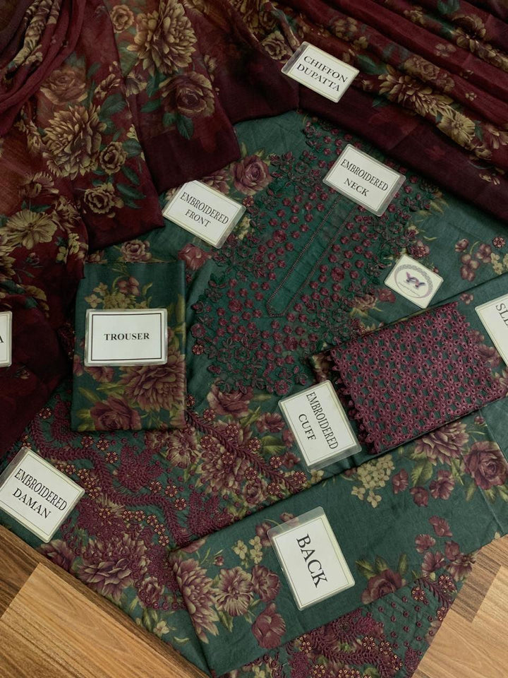Iznik Lawn Suit-Lawn Suits-Replica Zone