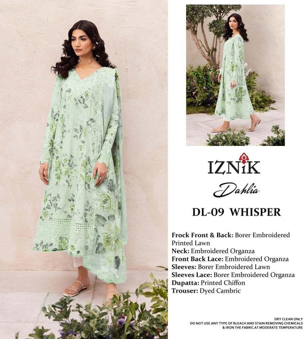 Iznik Lawn Suit-Lawn Suits-Replica Zone