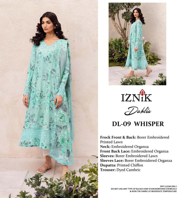 Iznik Lawn Suit-Lawn Suits-Replica Zone