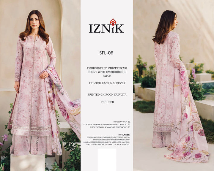 Iznik Lawn Suit-Lawn Suits-Replica Zone