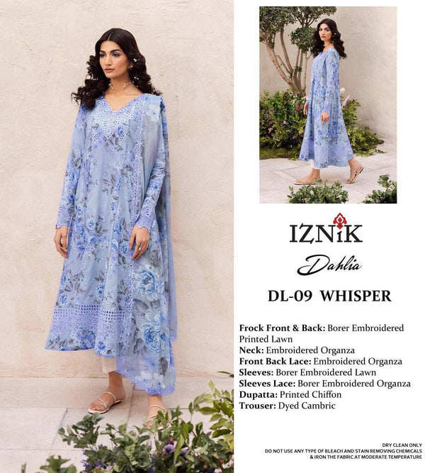 Iznik Lawn Suit-Lawn Suits-Replica Zone