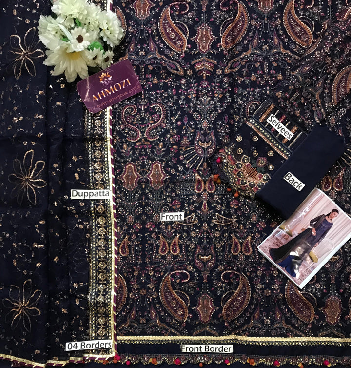 Iznik Organza Suit-Replica Suits-Replica Zone