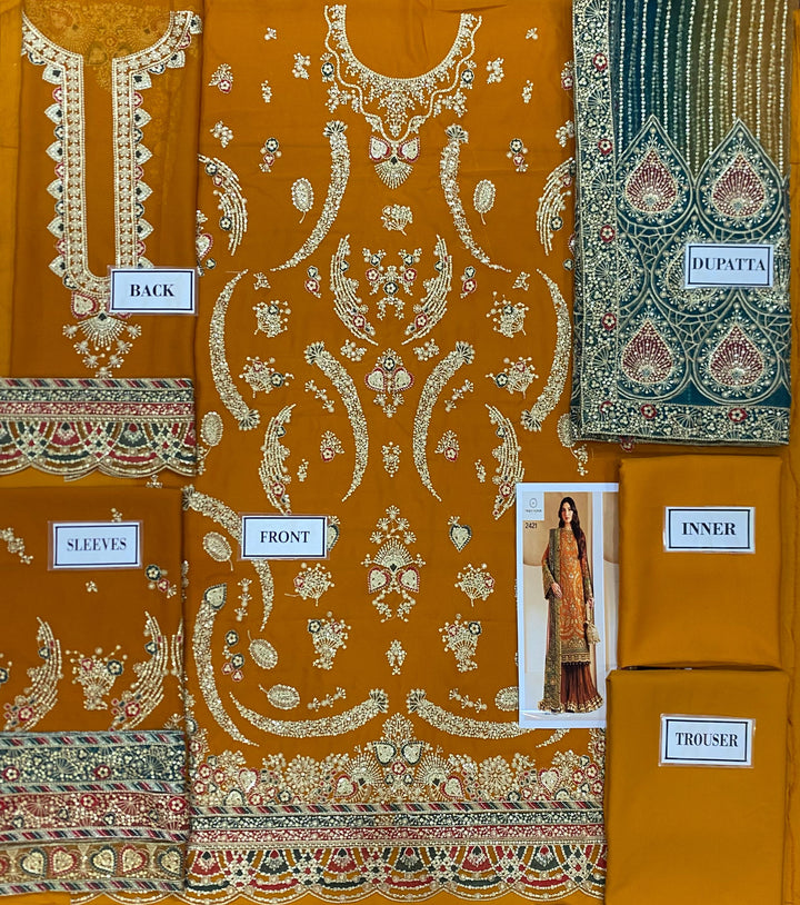 Jazmin Chiffon Suit-Replica Suits-Replica Zone