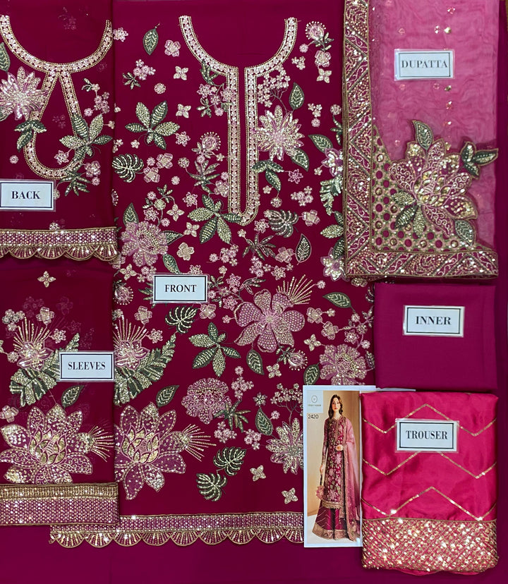Jazmin Chiffon Suit-Replica Suits-Replica Zone