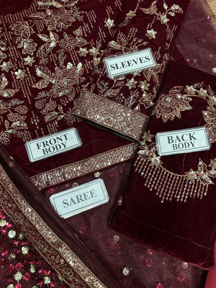 Jazmin Net Saree-Bridal Suits-Replica Zone