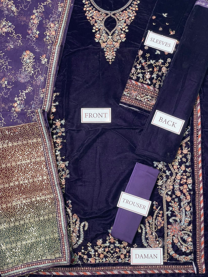 Jazmin Velvet Suit-Replica Suits-Replica Zone