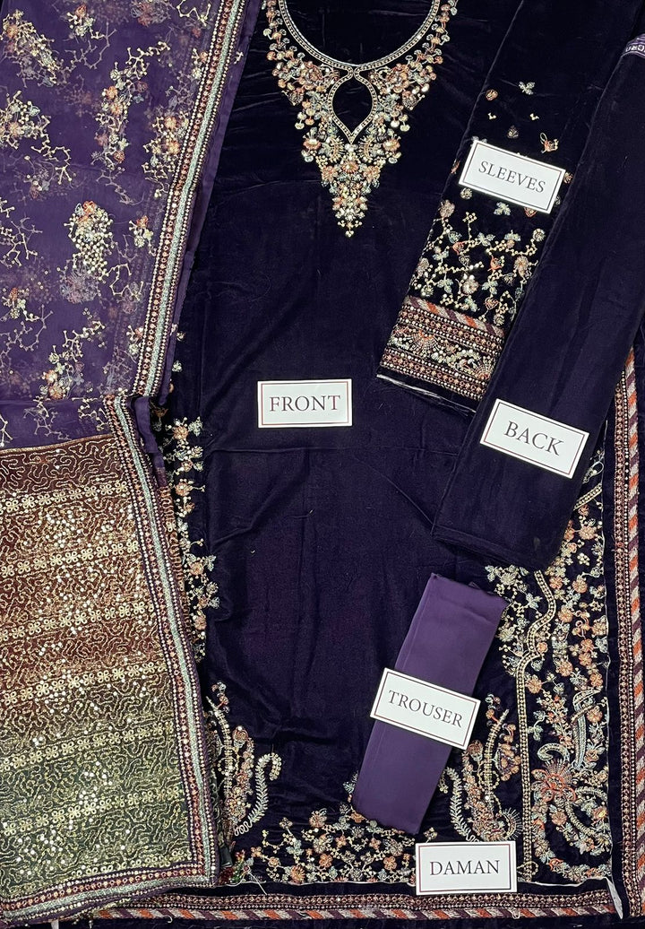 Jazmin Velvet Suit-Replica Suits-Replica Zone