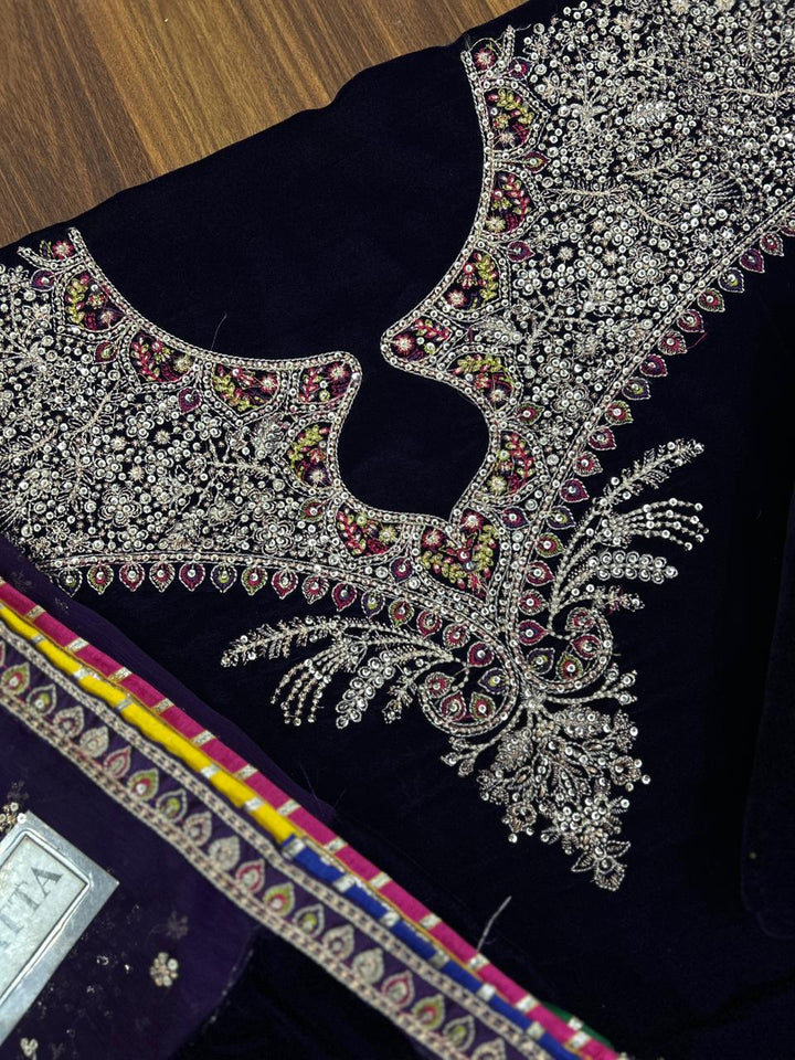 Jazmin Velvet Suit-Replica Suits-Replica Zone