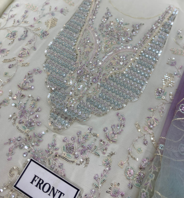 Kanwal Malik Chiffon Suit-Replica Suits-Replica Zone