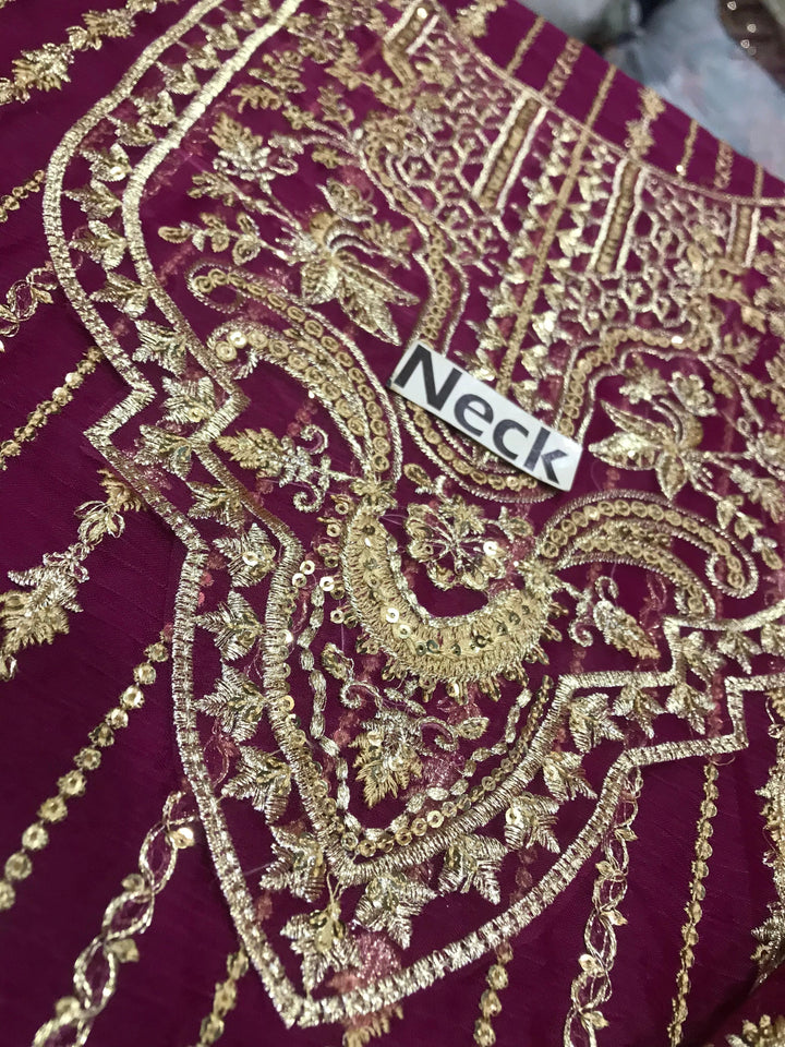 Kanwal Malik Chiffon Suit-Replica Suits-Replica Zone