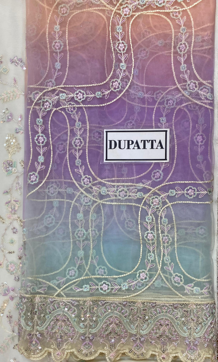 Kanwal Malik Chiffon Suit-Replica Suits-Replica Zone