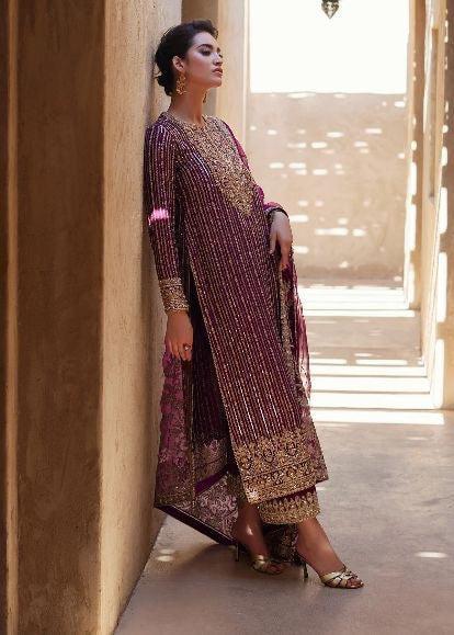 Kanwal Malik Chiffon Suit-Replica Suits-Replica Zone