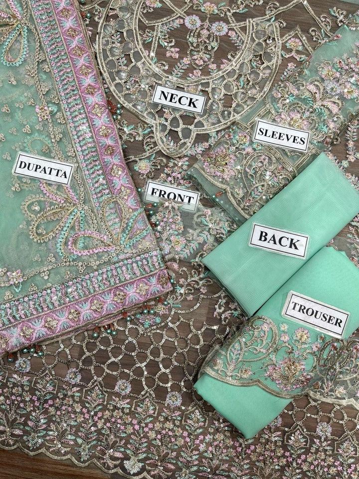 Kanwal Malik Net Bridal Suit-Bridal Suits-Replica Zone