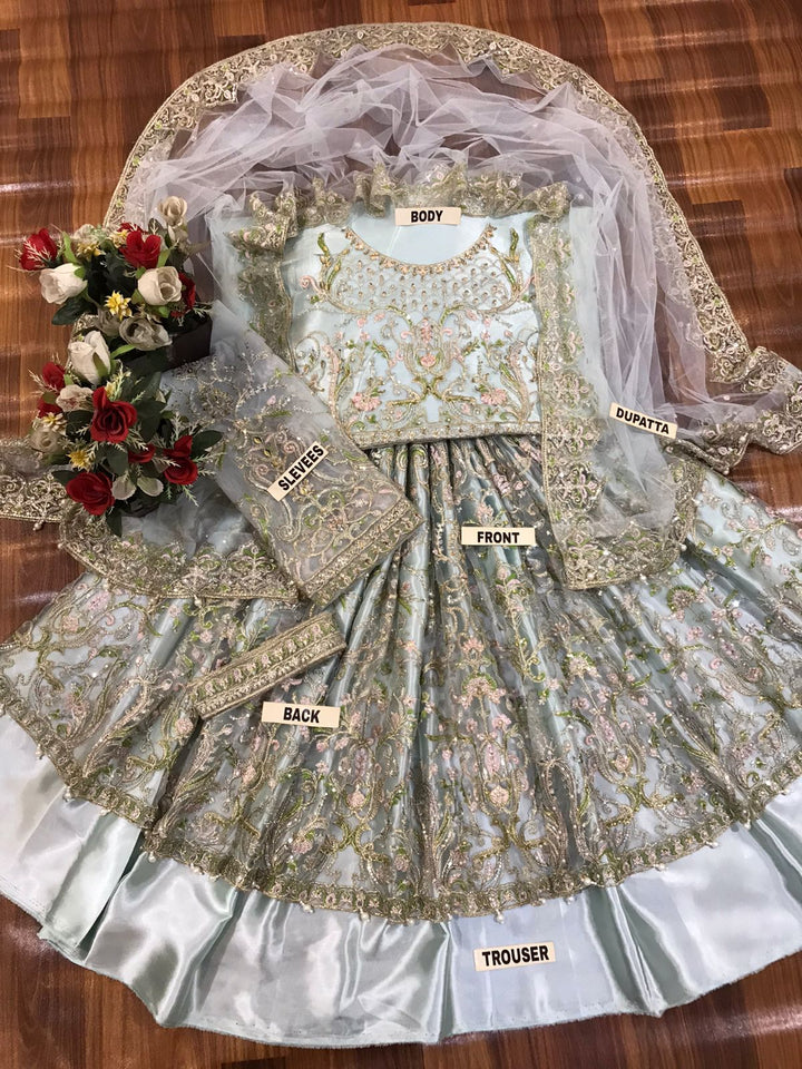 Kanwal Malik Net Frock-Bridal Suits-Replica Zone
