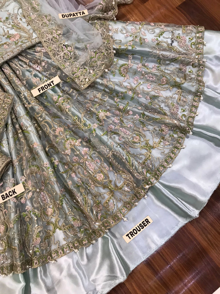 Kanwal Malik Net Frock-Bridal Suits-Replica Zone
