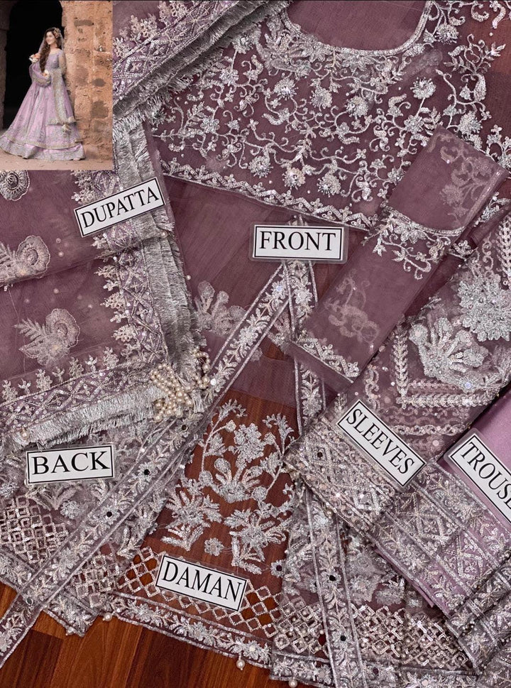 Kashees Net Bridal Suit-Bridal Suits-Replica Zone