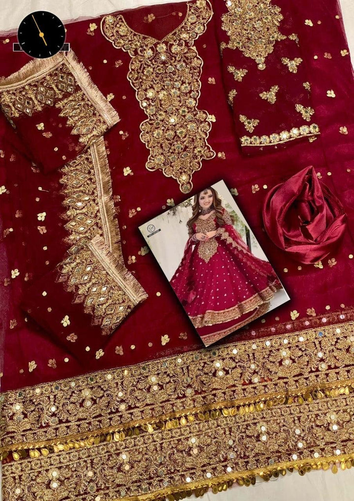 Kashees Net Bridal Suit-Bridal Suits-Replica Zone