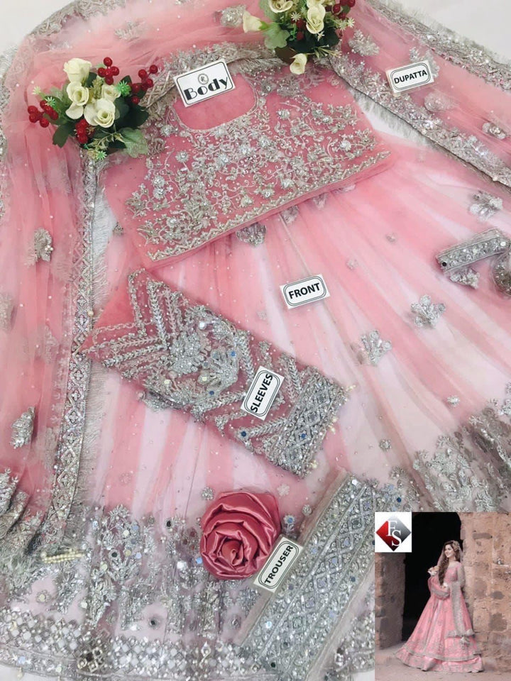 Kashees Net Bridal Suit-Bridal Suits-Replica Zone