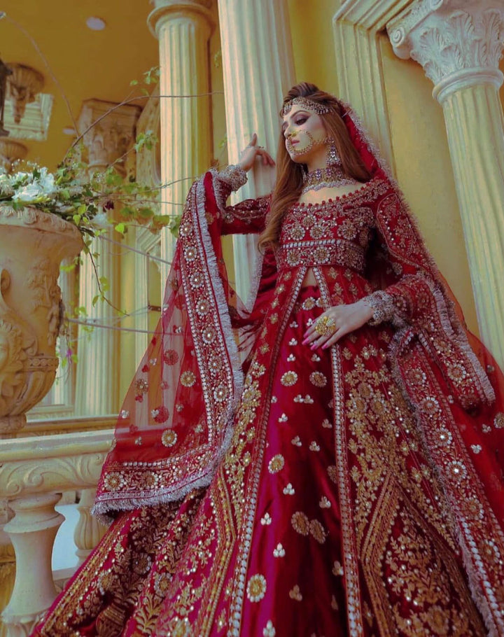 Kashees Net Bridal Suit-Bridal Suits-Replica Zone
