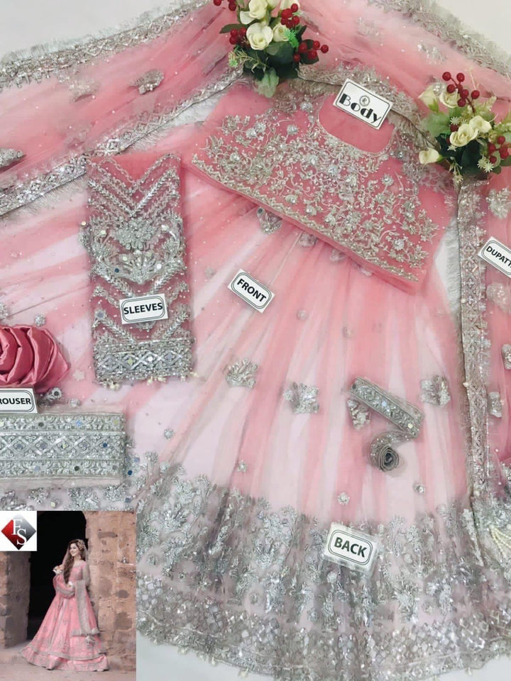 Kashees Net Bridal Suit-Bridal Suits-Replica Zone