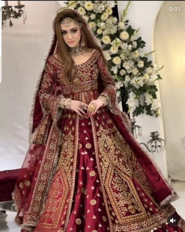 Kashees Net Bridal Suit-Bridal Suits-Replica Zone