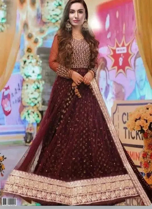 Kashees Net Bridal Suit-Bridal Suits-Replica Zone