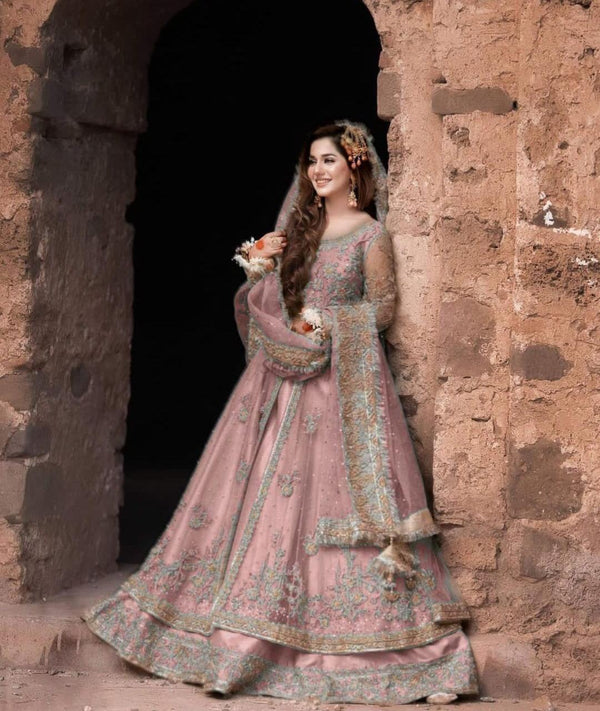 Kashees Net Bridal Suit-Bridal Suits-Replica Zone
