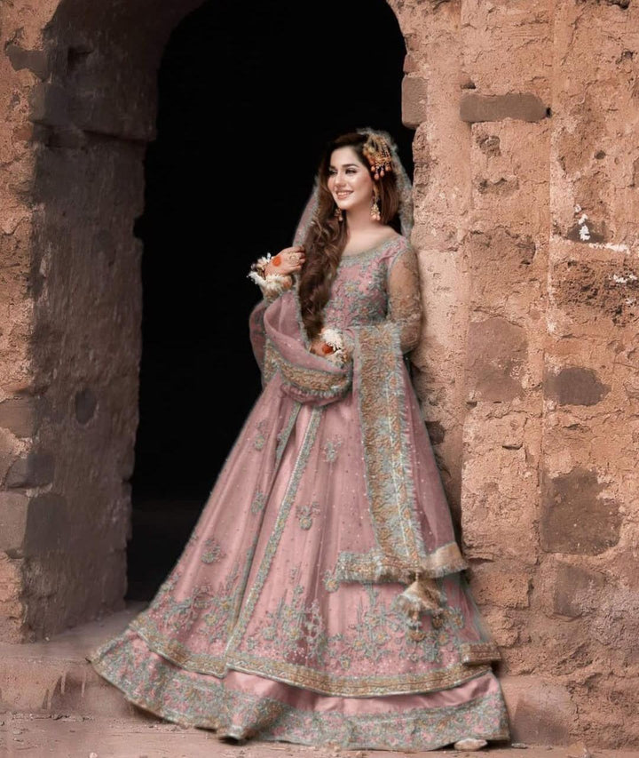 Kashees Net Bridal Suit-Bridal Suits-Replica Zone