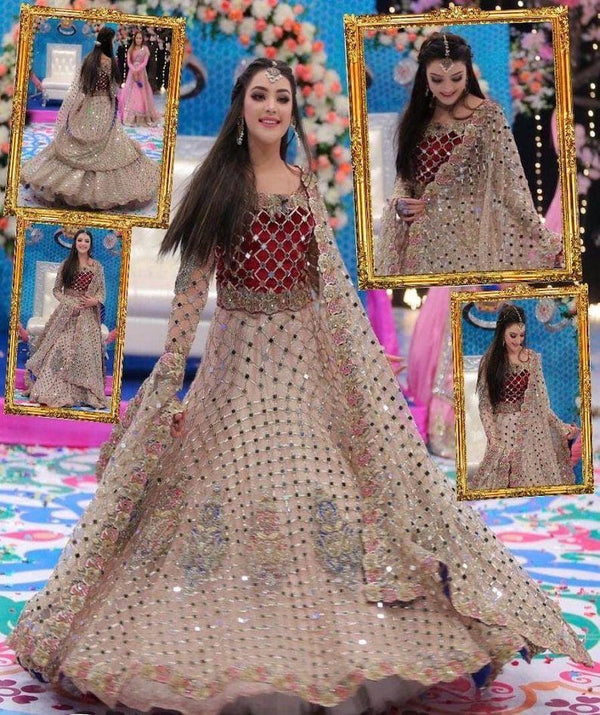 Kashees Net Bridal Suit-Bridal Suits-Replica Zone
