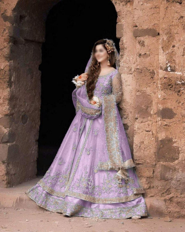 open lace back dress Kashees Net Bridal Suit main image 0