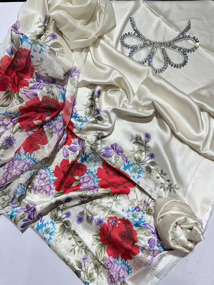 Khaadi Silk Suit-Replica Suits-Replica Zone