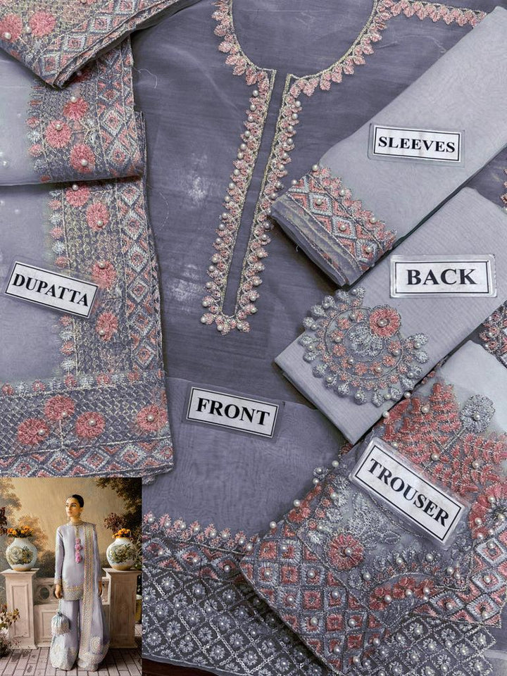 Laam Organza Suit-Replica Suits-Replica Zone
