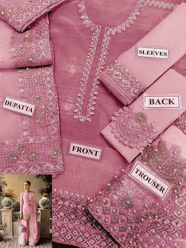 Laam Organza Suit-Replica Suits-Replica Zone