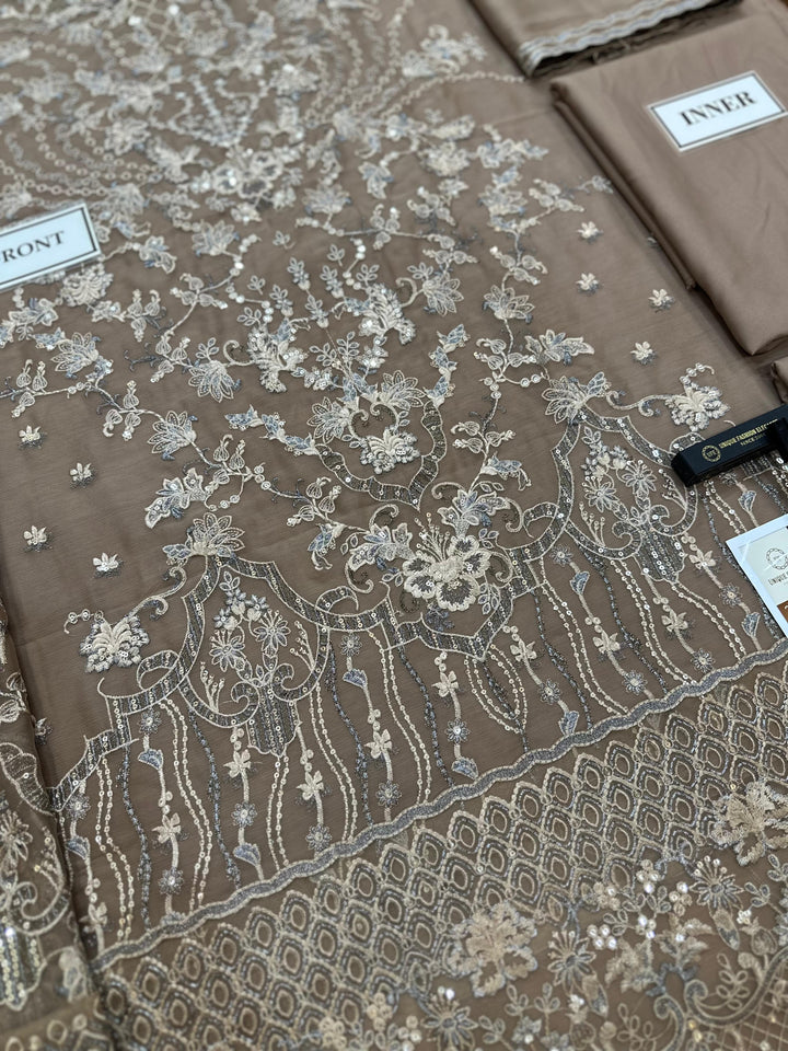 Laavish Chiffon Suit-Replica Suits-Replica Zone