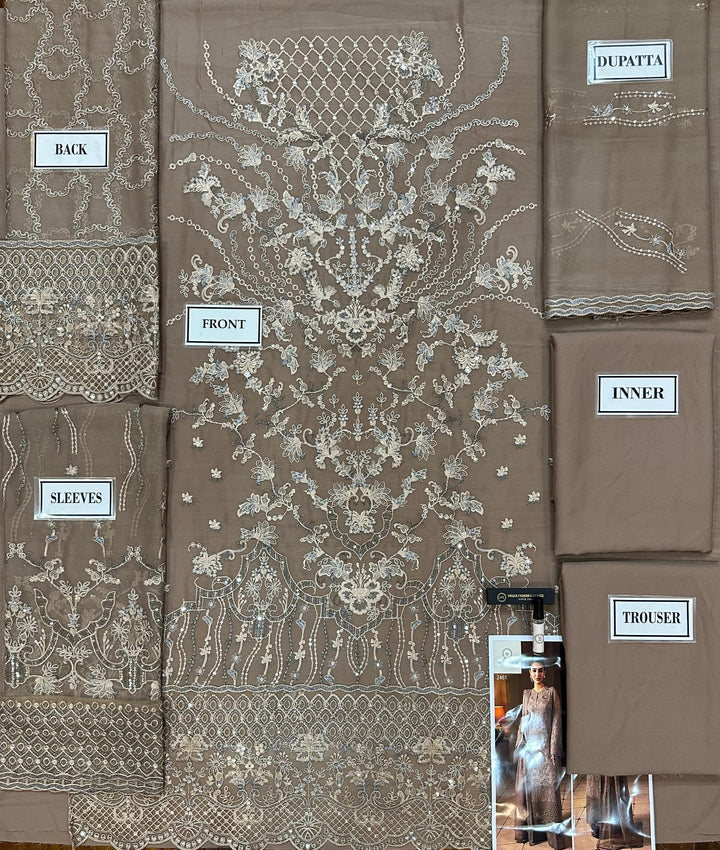 Laavish Chiffon Suit-Replica Suits-Replica Zone